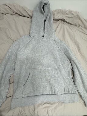 Gray Women's Hooded Pullover Sweater